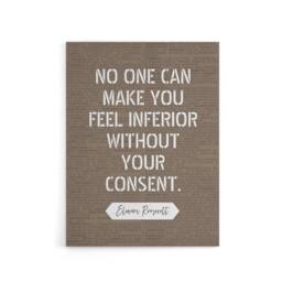"Artery8 Inspirational Quote Eleanor Roosevelt Canvas Wall Art Print in Brown - Size: W18"" x H24""" - thumbnail 1