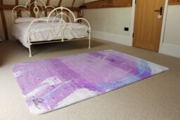 Benjamin Tate Design Pink Pony Ride Rug in Natural - Size: Large - thumbnail 3