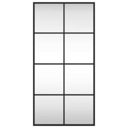 Berkfield Home Wall Mirror Black 40x80 cm Rectangle Iron - thumbnail 3