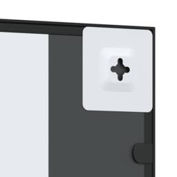 Berkfield Home Wall Mirror Black 40x80 cm Rectangle Iron - thumbnail 6