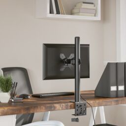 Berkfield Home Monitor Mount Black Steel VESA 75/100 mm - thumbnail 4