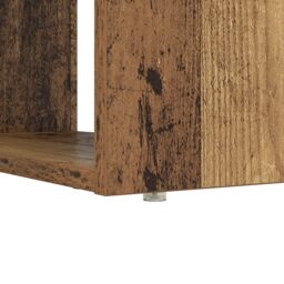 Berkfield Home Desk with Storage Old Wood 113x54x120 cm Engineered Wood - Size: 113 x 54 x 120 cm - thumbnail 8