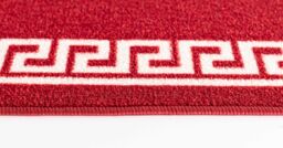 Desire Rugs Anti-Slip Greek Key Design Doormat - Machine Washable for Easy Care in Red - Size: 80 cm x 300 cm - thumbnail 3