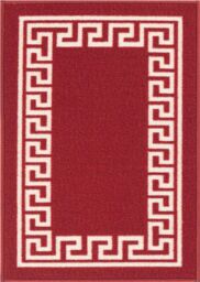 Desire Rugs Anti-Slip Greek Key Design Doormat - Machine Washable for Easy Care in Red - Size: 80 cm x 300 cm - thumbnail 2