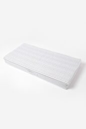 Homescapes Quilted Cotton 2 Seater Orthopaedic Booster Cushion Cover in Grey - thumbnail 5