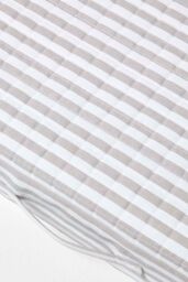 Homescapes Quilted Cotton 2 Seater Orthopaedic Booster Cushion Cover in Grey - thumbnail 6