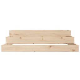 Berkfield Home Planter 107x107x27 cm Solid Wood Pine in Natural - Size: 107 x 107 x 27 cm - thumbnail 4