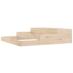 Berkfield Home Planter 107x107x27 cm Solid Wood Pine in Natural - Size: 107 x 107 x 27 cm - thumbnail 3