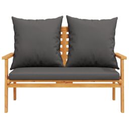 Berkfield Home 3 Piece Garden Lounge Set with Cushions Solid Wood Acacia in Brown - thumbnail 5