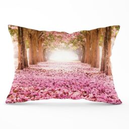 Warren Reed - Designer Pink Flower Tree Tunnel Cushions - Size: 45 cm x 45 cm - thumbnail 1