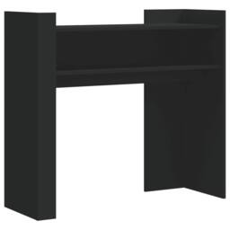 Berkfield Home Console Table Black 100x35x90 cm Engineered Wood - Size: 100 x 35 x 90 cm - thumbnail 1