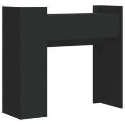 Berkfield Home Console Table Black 100x35x90 cm Engineered Wood - Size: 100 x 35 x 90 cm - thumbnail 6