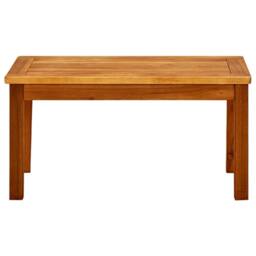 Berkfield Home Decorative Garden Coffee Table 70x40x36 cm Solid Acacia Wood in Brown - Size: 70 x 40 x 36 cm - thumbnail 3