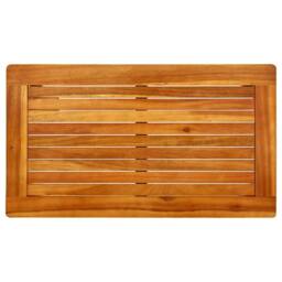Berkfield Home Decorative Garden Coffee Table 70x40x36 cm Solid Acacia Wood in Brown - Size: 70 x 40 x 36 cm - thumbnail 4