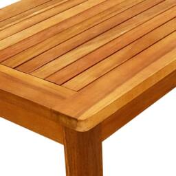 Berkfield Home Decorative Garden Coffee Table 70x40x36 cm Solid Acacia Wood in Brown - Size: 70 x 40 x 36 cm - thumbnail 5