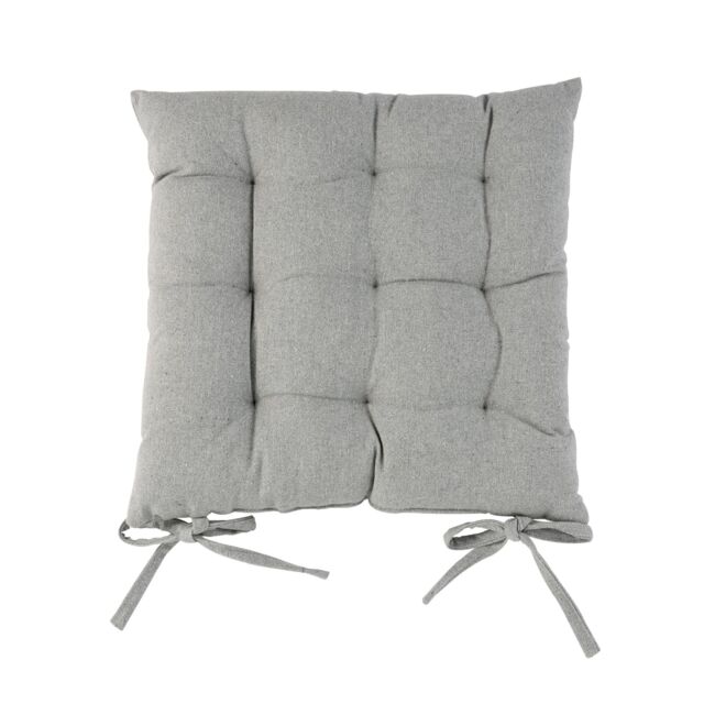 Harbour Housewares Square Garden Chair Seat Cushion in Grey - image 1