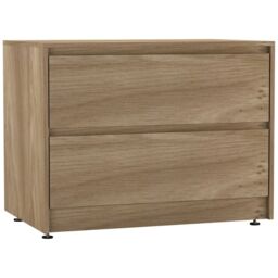 EONLION 2-Drawers Chest Dresser, Adjustable Feet Bedroom Storage Unit in Grey - thumbnail 9