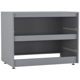 EONLION 2-Drawers Chest Dresser, Adjustable Feet Bedroom Storage Unit in Grey - thumbnail 8