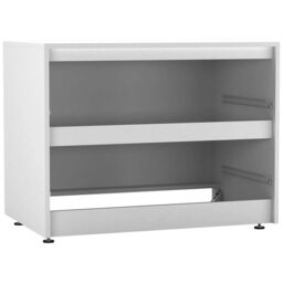 EONLION 2-Drawers Chest Dresser, Adjustable Feet Bedroom Storage Unit in Grey - thumbnail 4