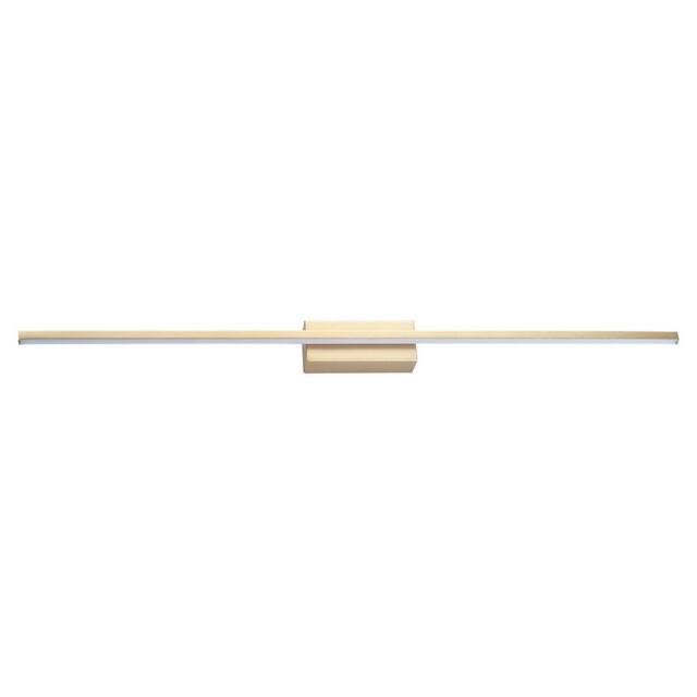 Happy Homewares Modern Designer Brushed Gold Metal LED Picture Wall Light Fitting - image 1