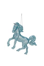 VFM e-Store Christmas Tree Decoration Hanging Unicorn Ornament X 1 13cm Ice Blue - thumbnail 1