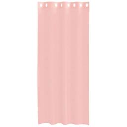 Berkfield Home Voile Curtains with Grommets 2 pcs Pink 140x245 cm - thumbnail 4