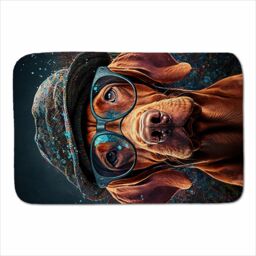 Warren Reed - Designer Hungarian Vizsla Dog Sherpa Blanket - Size: Large - thumbnail 1