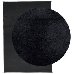 Berkfield Home Rug OVIEDO Short Pile Black 140x200 cm - Size: Medium - thumbnail 3