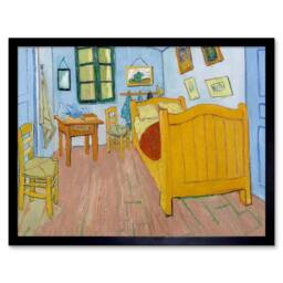 "Artery8 Vincent Van Gogh Bedroom Aires 1888 Home Decor 12x16"" Framed Art Print - Size: W12"" x H16""" - thumbnail 1