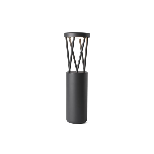 Netlighting Twist Outdoor Led Dark Grey Bollard Pedestal Lamp 10W 3000K IP65 - image 1