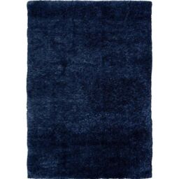 THE RUGS Lagom Collection Solid Design Shaggy Rug in Navy - Size: 200 cm x 290 cm - thumbnail 1