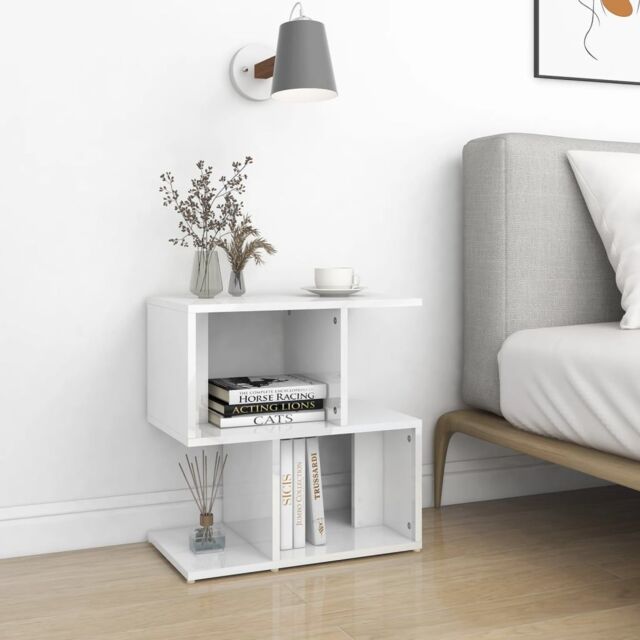 Berkfield Home Bedside Cabinets 2 pcs High Gloss White 50x30x51.5 cm Engineered Wood - image 1