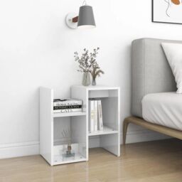 Berkfield Home Bedside Cabinets 2 pcs High Gloss White 50x30x51.5 cm Engineered Wood - thumbnail 3
