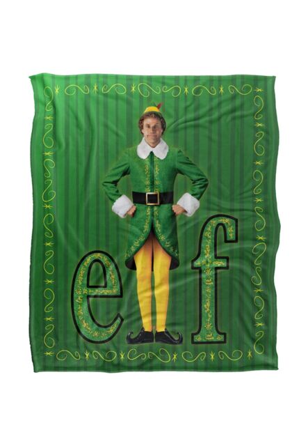 Warner Brothers Elf Silky Touch Super Soft Throw Blanket 152x127cm in White - Size: 152x127 cm - image 1