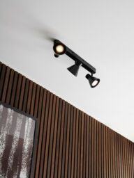 Nordlux Modern Indoor Spot Light Black Metal GU10 Adjustable Head - Mains Powered, IP20 - thumbnail 2