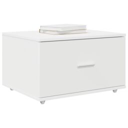 Berkfield Home Drawer Cabinet with Wheels White 55x45x33.5 cm Engineered Wood - thumbnail 3