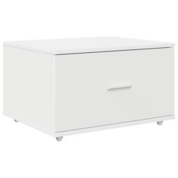 Berkfield Home Drawer Cabinet with Wheels White 55x45x33.5 cm Engineered Wood - thumbnail 2