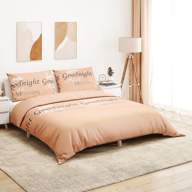 Berkfield Home Duvet Cover Set Pink 200x200 cm Cotton - image 1