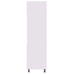 Berkfield Home Refrigerator Cabinet White 60x57x207 cm Engineered Wood - Size: 60 x 57 x 207 cm - thumbnail 6