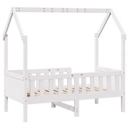 Berkfield Home Kids' House Bed Frame without Mattress White 80x160 cm Pine - thumbnail 6