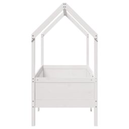 Berkfield Home Kids' House Bed Frame without Mattress White 80x160 cm Pine - thumbnail 5