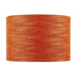 Happy Homewares Designer Bobbled & Textured Linen Lamp Shade in Rustic Orange - Size: 12 inches - thumbnail 4