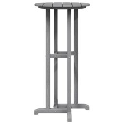 Berkfield Home 3 Piece Garden Bar Set Light Grey HDPE - thumbnail 6