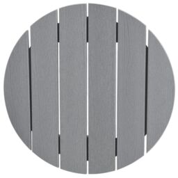 Berkfield Home 3 Piece Garden Bar Set Light Grey HDPE - thumbnail 8