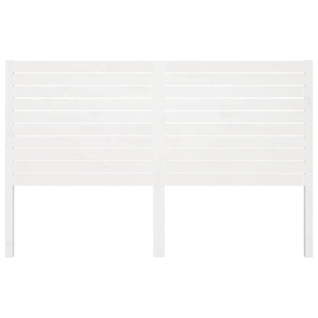 Berkfield Home Beautiful Bed Headboard White 206x4x100 cm Solid Wood Pine - Size: 206 x 4 x 100 cm - image 1