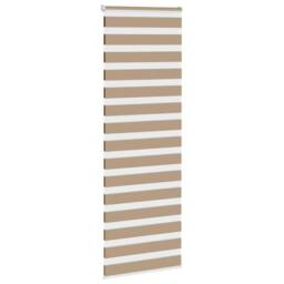 Berkfield Home Elegant Zebra Blind Sand Brown 85x230 cm Fabric Width 80.9 cm Pol
