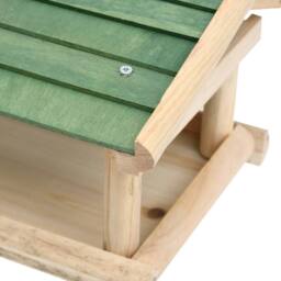 Berkfield Home Bird Feeder Solid Wood 35x29.5x21 cm in Brown - thumbnail 5