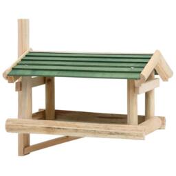 Berkfield Home Bird Feeder Solid Wood 35x29.5x21 cm in Brown - thumbnail 1