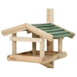 Berkfield Home Bird Feeder Solid Wood 35x29.5x21 cm in Brown - thumbnail 3