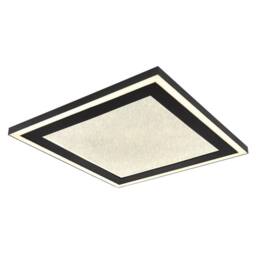 Netlighting Davies Square Semi Flush Ceiling Light Matt Black LED 4000K - thumbnail 1